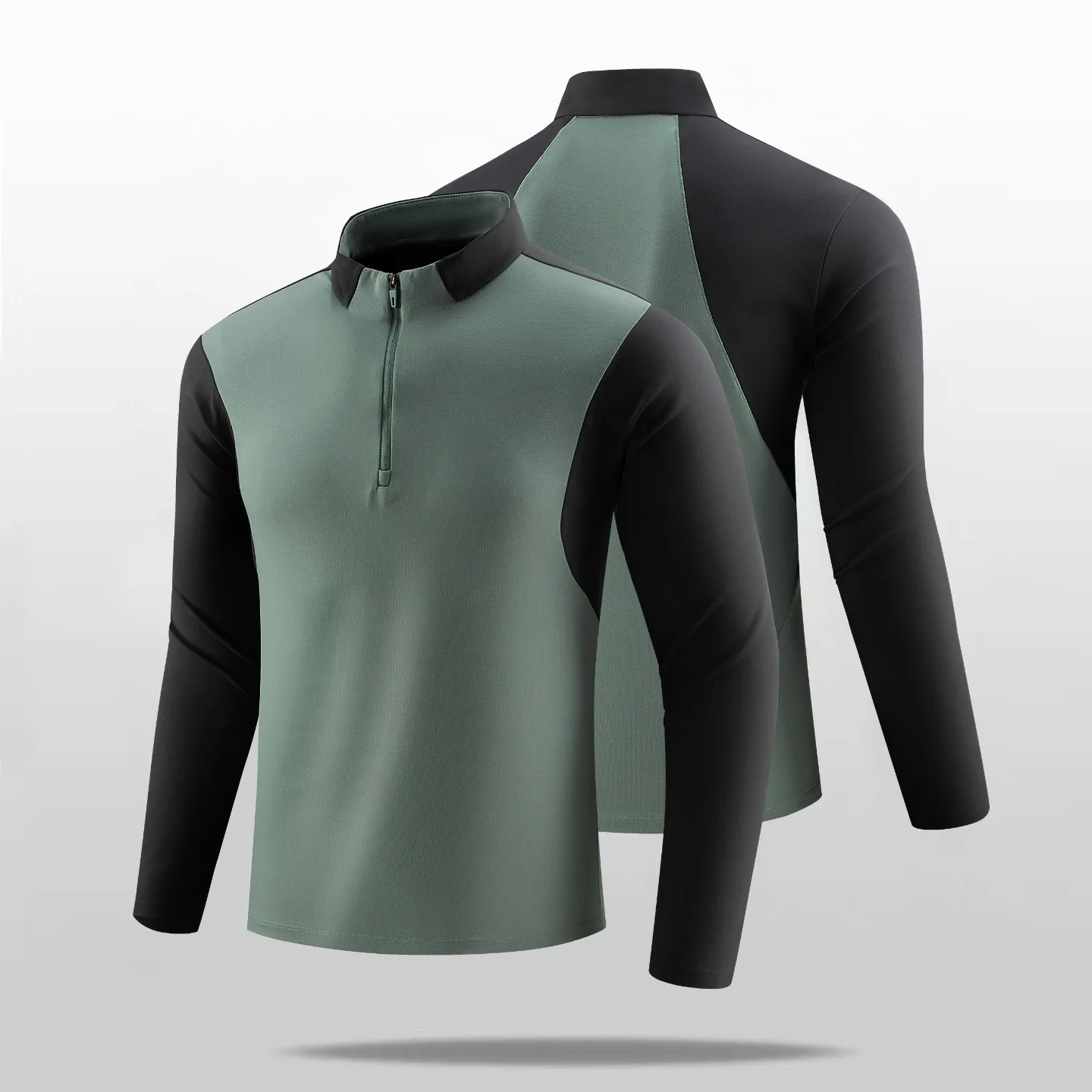 

Весенне-осенняя трикотажная кофта унисекс с длинным рукавом и воротником-стойкой, быстросохнущая, для активного отдыха и повседневной носки, коллекция 2026