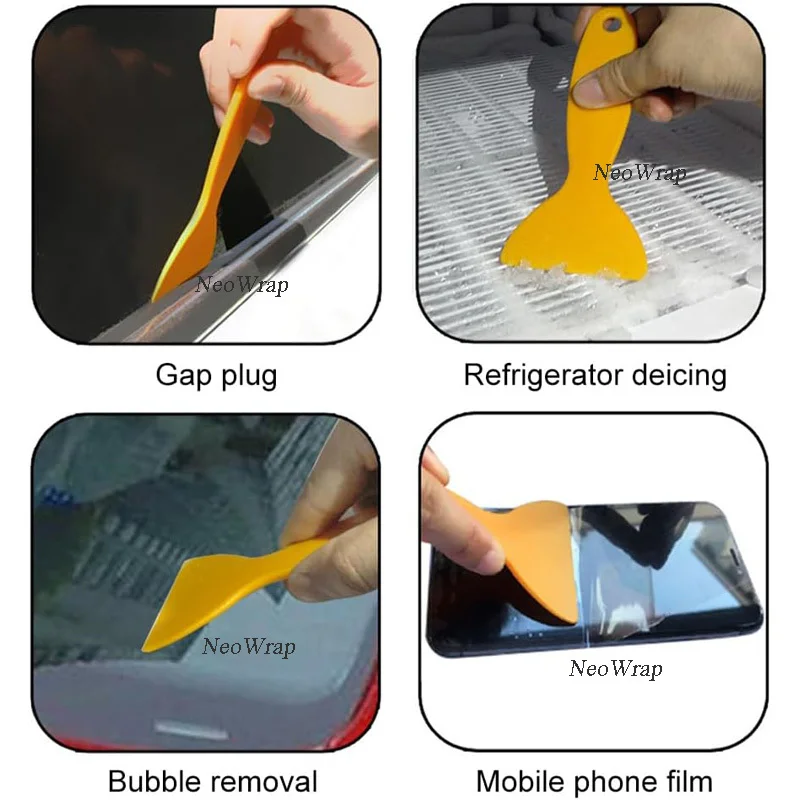 Plastic Resin Removal Scraper, Flexible Paint Scraper, Putty Knife, Bubble Remover, Sticker Installation Tool, Vinyl Scraper
