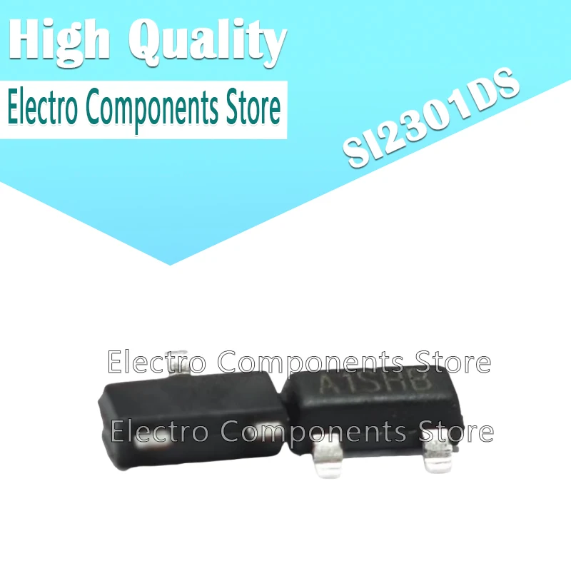 50PCS SI2301 SI2301DS SOT23 2.3A20V (Marking A1SHB) A1SHB P-Channel Enhancement Mode MOSFET