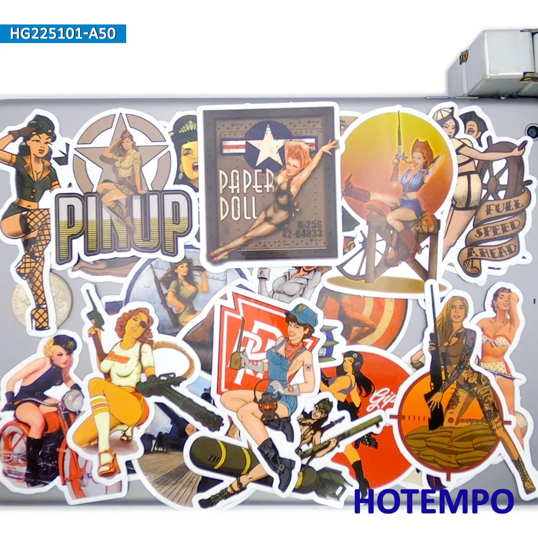 20/30/50 pezzi, Sexy Poster Ragazza Adesivi, Retrò Bellezza Signora, Stile artistico nostalgico, per la decorazione creativa fai-da-te, Divertente pacchetto di adesivi
