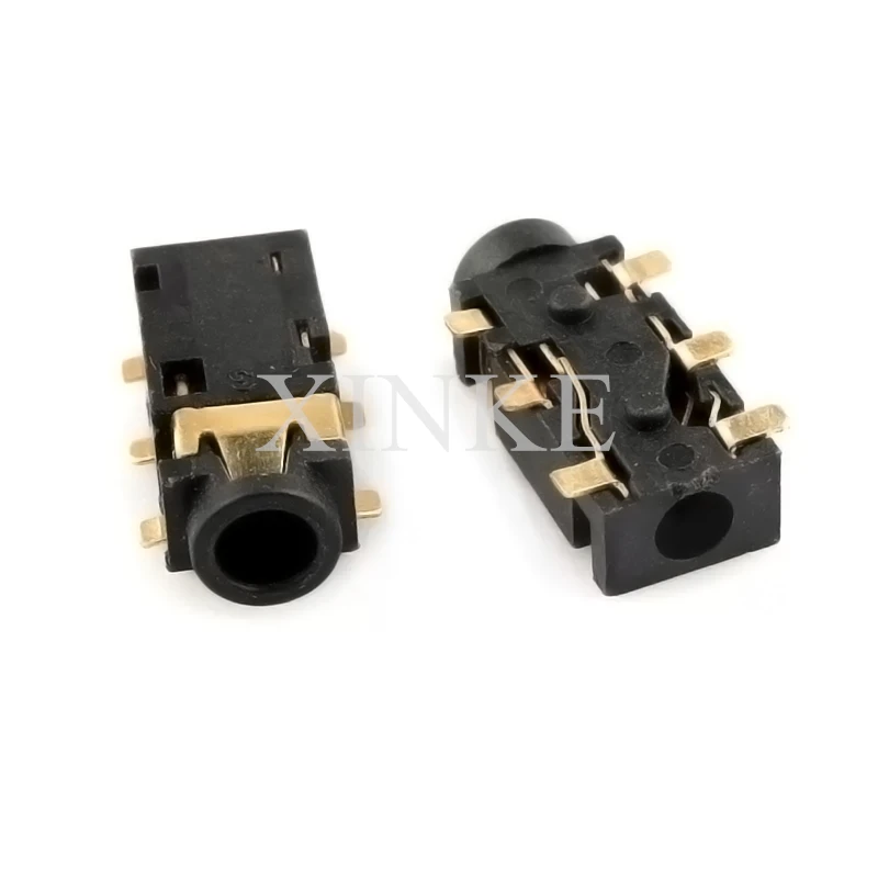 1PCS 2.5MM Female Audio Connector 6 Pin SMT SMD Headphone Jack Socket PJ-242 Gold-plated audio socket PJ242