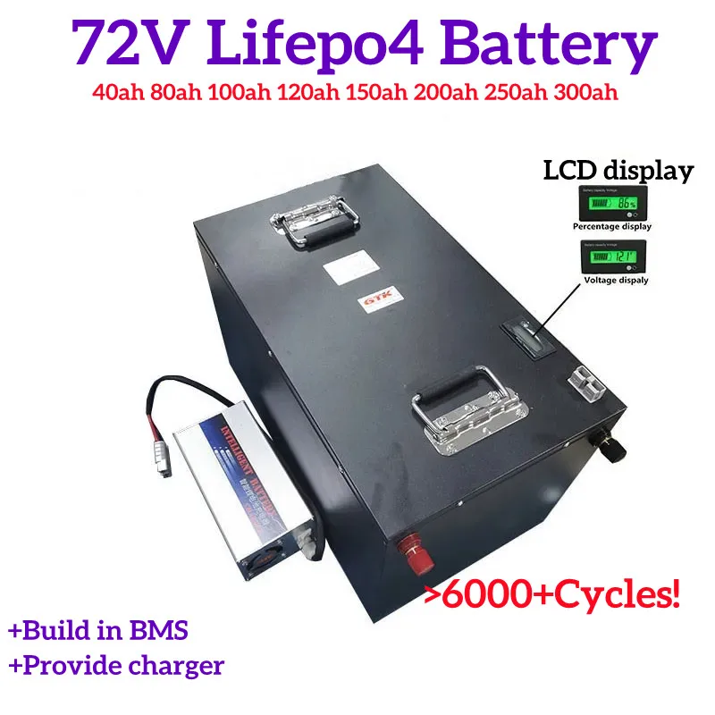 リチウム電池　100Ah12v GTK 新品 GTK 72Vリチウム電池Lifepo4 40AH 80AH 100AH 120AH 150AH 200AH 250AH