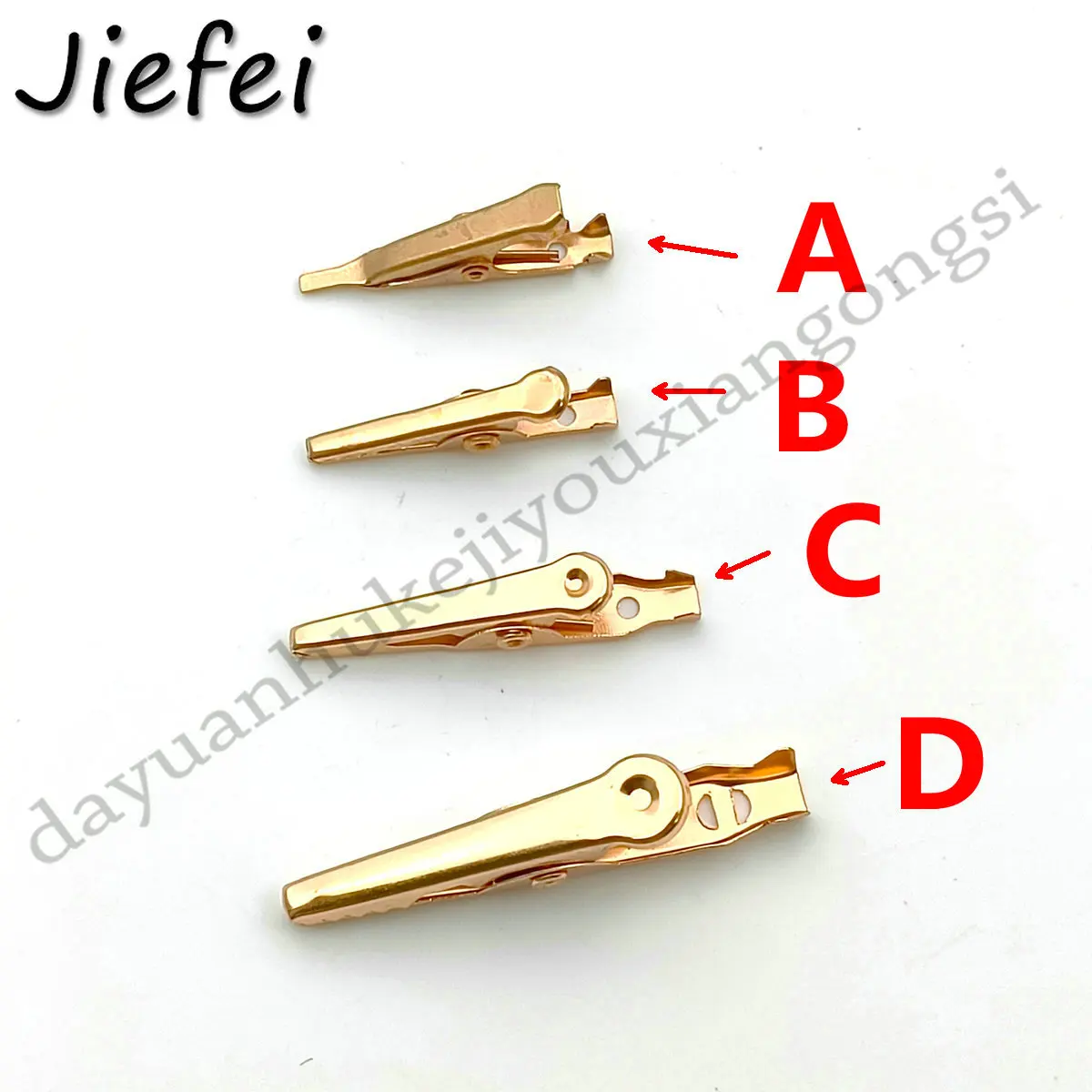 2Pcs New High Quality Brass Alligator Clip Clamp Test ProbeXIN