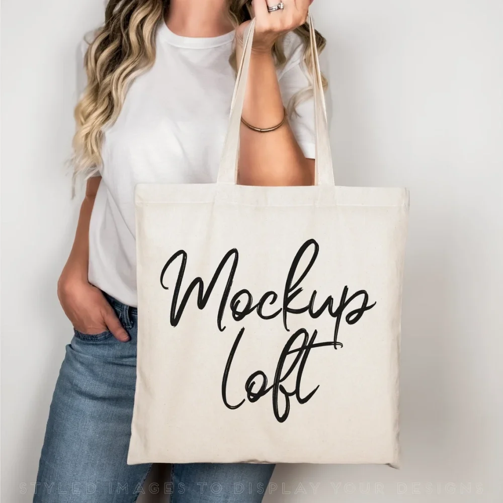 Custom Bridesmaid bags,Custom Canvas Tote Bag Mockup Natural|Model Tote Bag Mockup|Styled Stock Photo|Digital JPEG IMAGE|