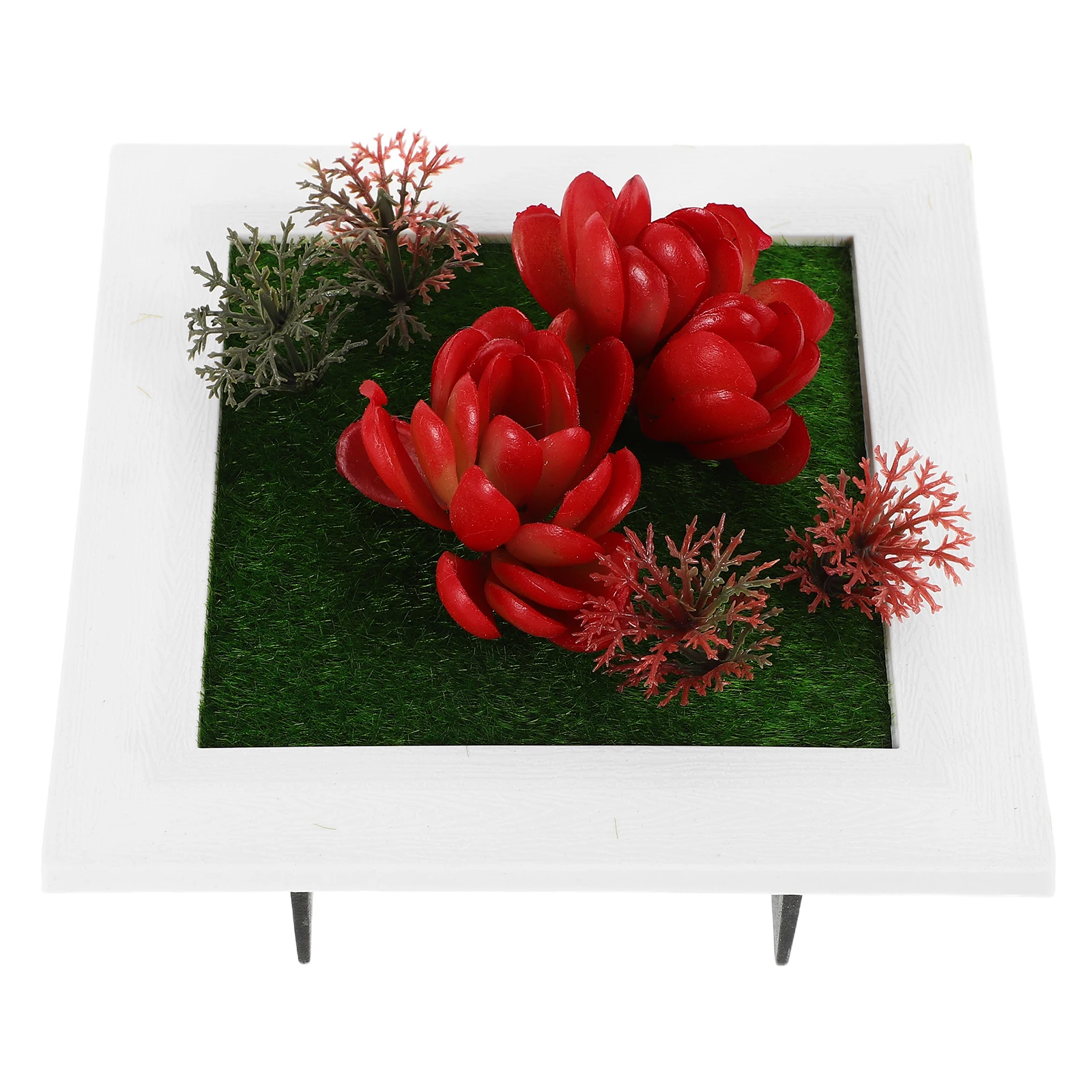 

Artificial Plant Frame Wall Decor Plastic Hanging Planter Desktop Decoration Flower Framed Succulent Photo Frames Plant Holder
