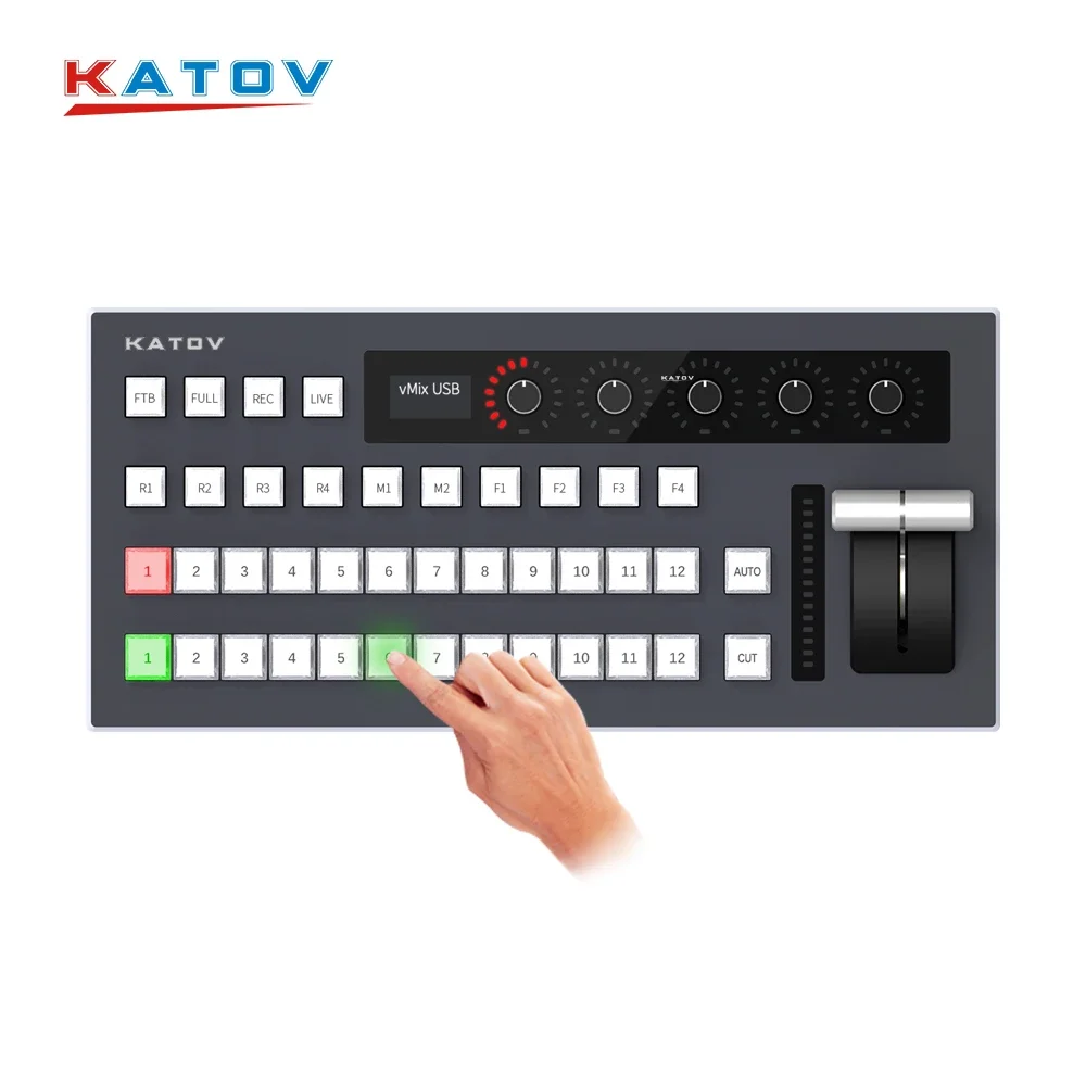 KATO VISION vMix software switchboard control panel Plug and play DC12V tyst tv-1800vb vmix video switcher control panel