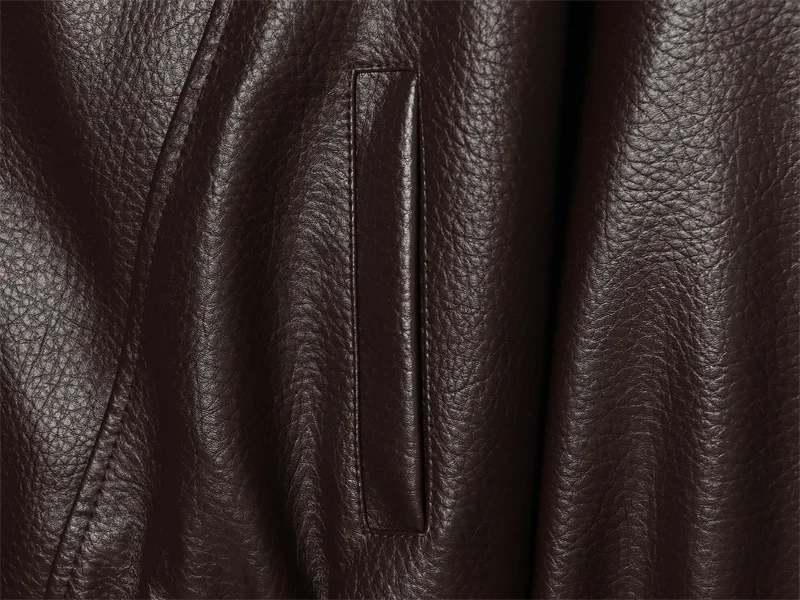 Guobioziy 2026 Fall New Women's Jacket 2026 Fall New Release Loose Faux Leather Biker Jacket Parka European and American Style