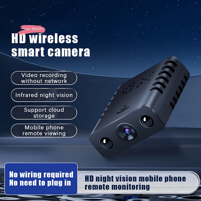 Y-New 1080P HD Mini Wifi Camera XD Wire Camera Smart Home Security Indoor Anti-theft IP Camera Video Voice APP Real-time Cam