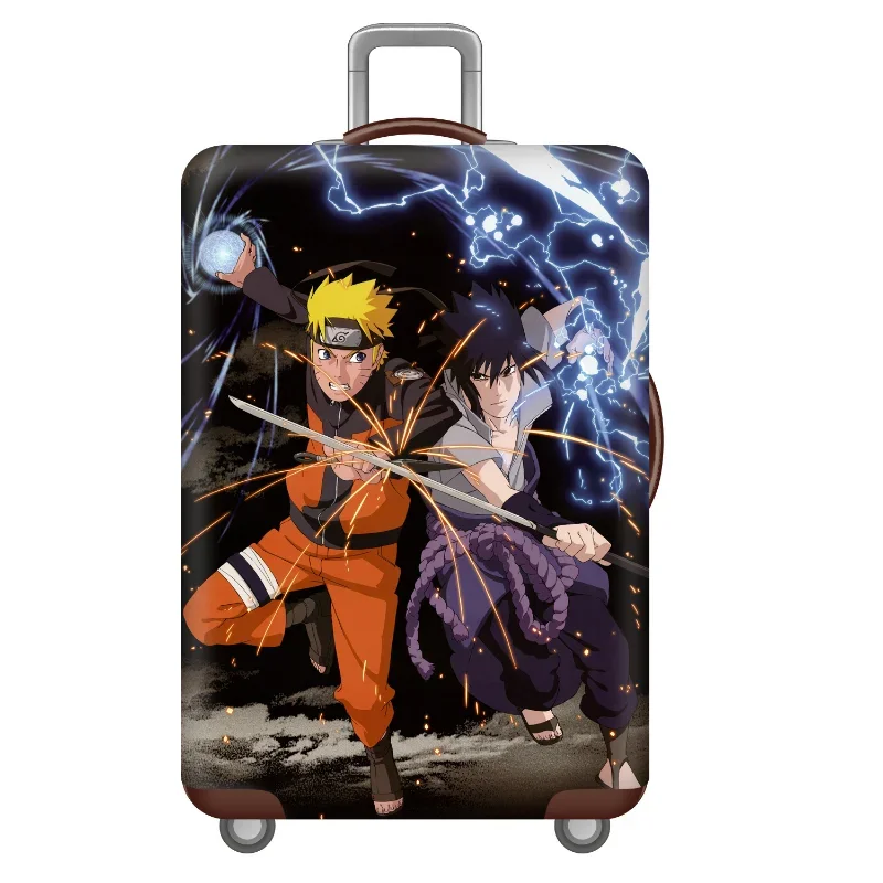 Anime Naruto copertura elastica per bagagli valigia copertura protettiva animazione addensare custodia per bagagli tag decorazione per Trolley da