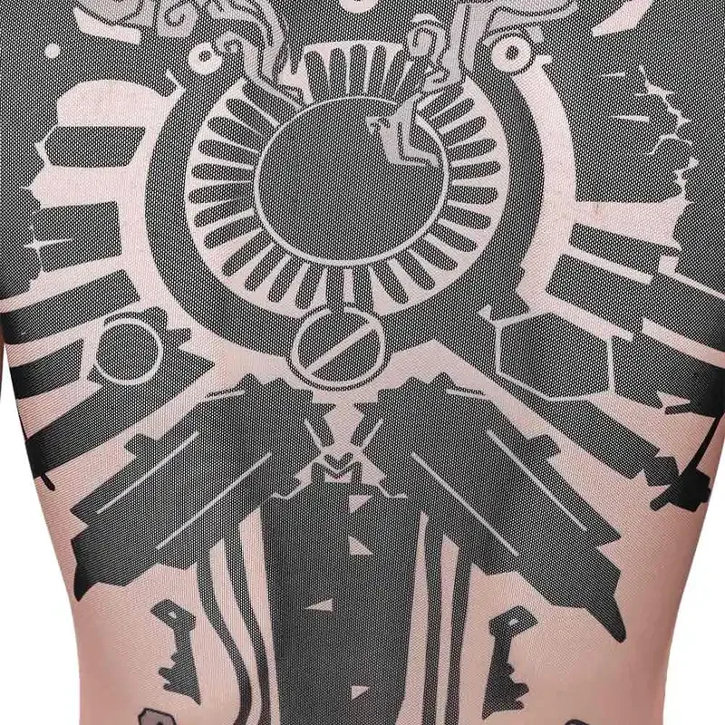 EE01 Arcane Vi Cosplay camisa ajustada de tatuaje disfraz para mujeres Tops juego disfraz Vi juego de rol Tops trajes Halloween carnaval S & 0Ww