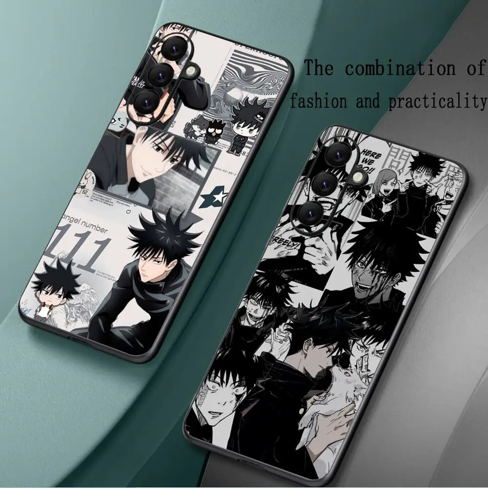 Megumi fushiguro hot anime poster Phone Case For Samsung Galaxy S26 S25 S24 S23 S22 S21 S20 Plus Ultra Note20 Soft Black