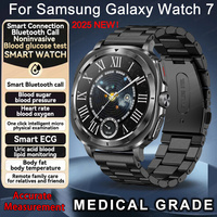 2025 New For Samsung Galaxy Watch Medical Grade Smart Watch Man Blood Sugar Blood Lipid Uric Acid Monitor HRV ECG NFC Smartwatch