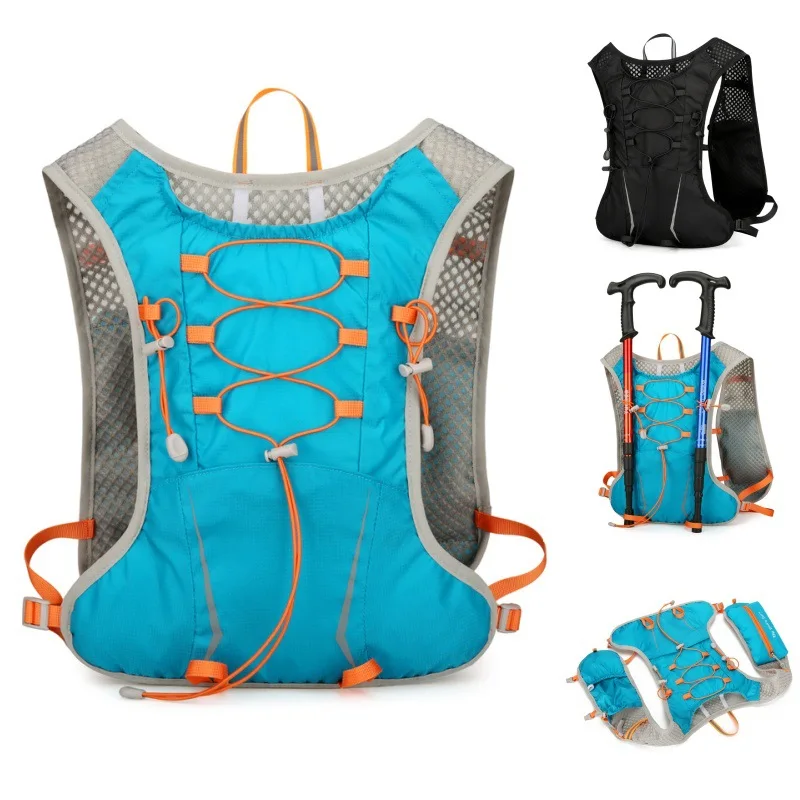 Ultra light riding shoulder waterproof nylon breathable trail running backpack marathon sports backpack