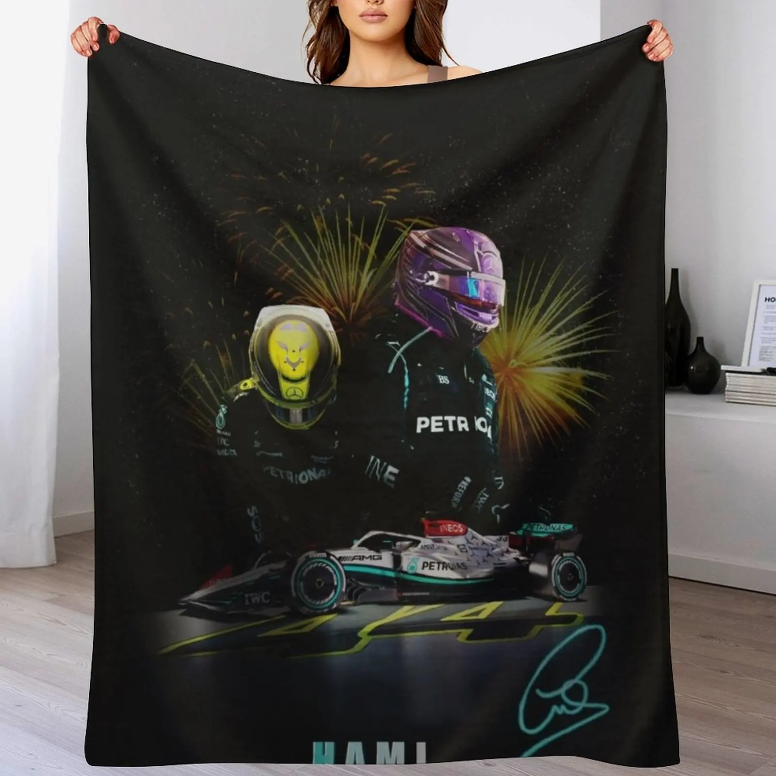 

Lewis Hamilton digital art posters Throw Blanket christmas decoration Stuffeds Blankets