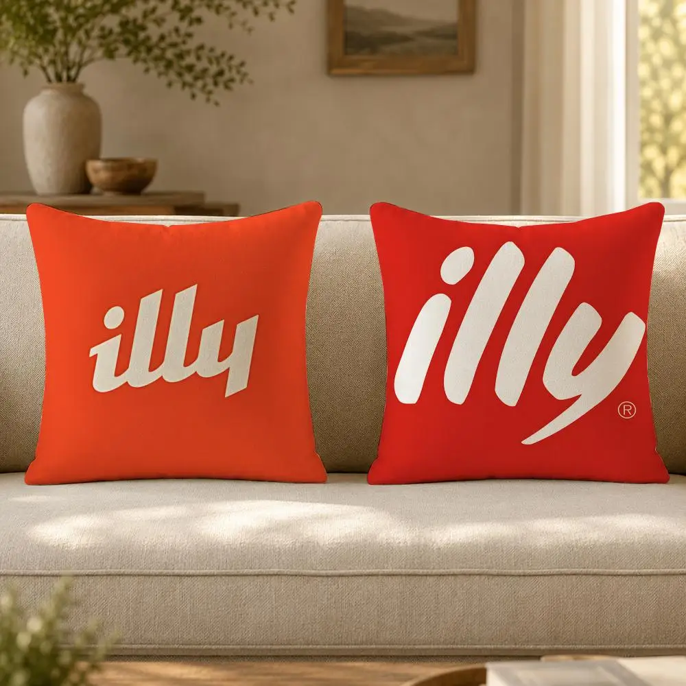 Coffee I-Illy Cushion Cover Soft Short Plush Skin-Friendly Cushion Case for Multi-Scene Use view 3