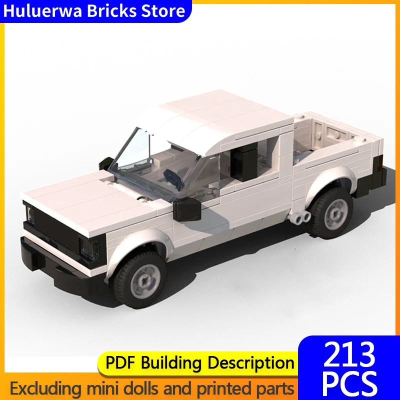 

Популярная игровая модель MOC, строительные кирпичи, классический пикап, модульная технология, детские праздничные подарки, сборка игрушек, костюм