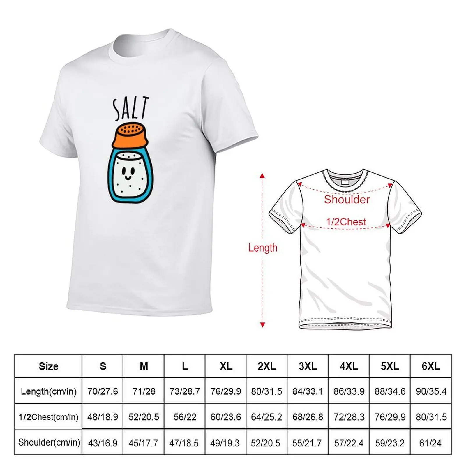 Salt Pepper Matching couple costume BFF Halloween funny T-Shirt graphic t shirts sweat men clothings