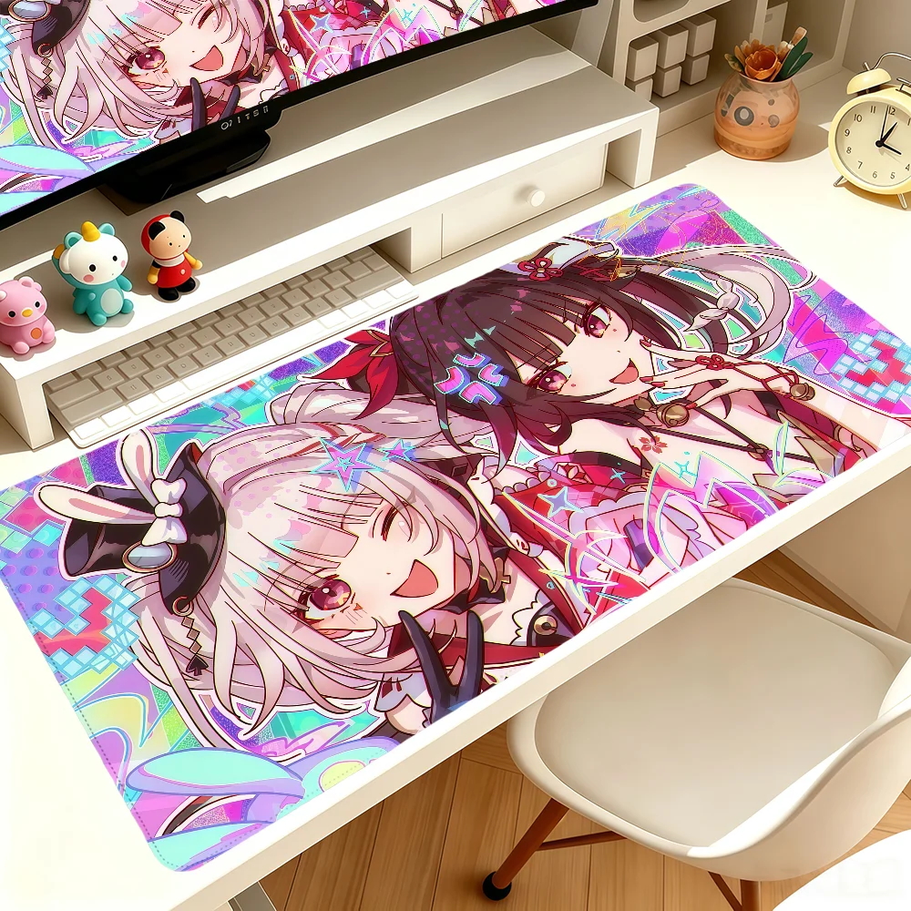 Sparxie Sparkle Gaming Honkai Star Rail Mouse Pad Large Non-slip Lockedge Desktop Computer Desk Mat Keyboard Writing MousePad