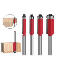 4pc Premium Woodworking Router Bit Set  Smooth Cutting for Professional Finish  Versatile Trimming & Detailing Kits