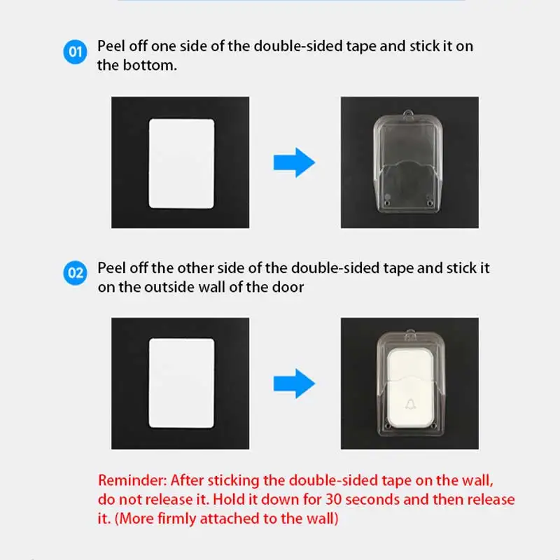 SIXWGH Universal Acrylic Transparent Doorbell Button Protective Box Waterproof for Outdoor Indoor Use-for House Apartment Hotel