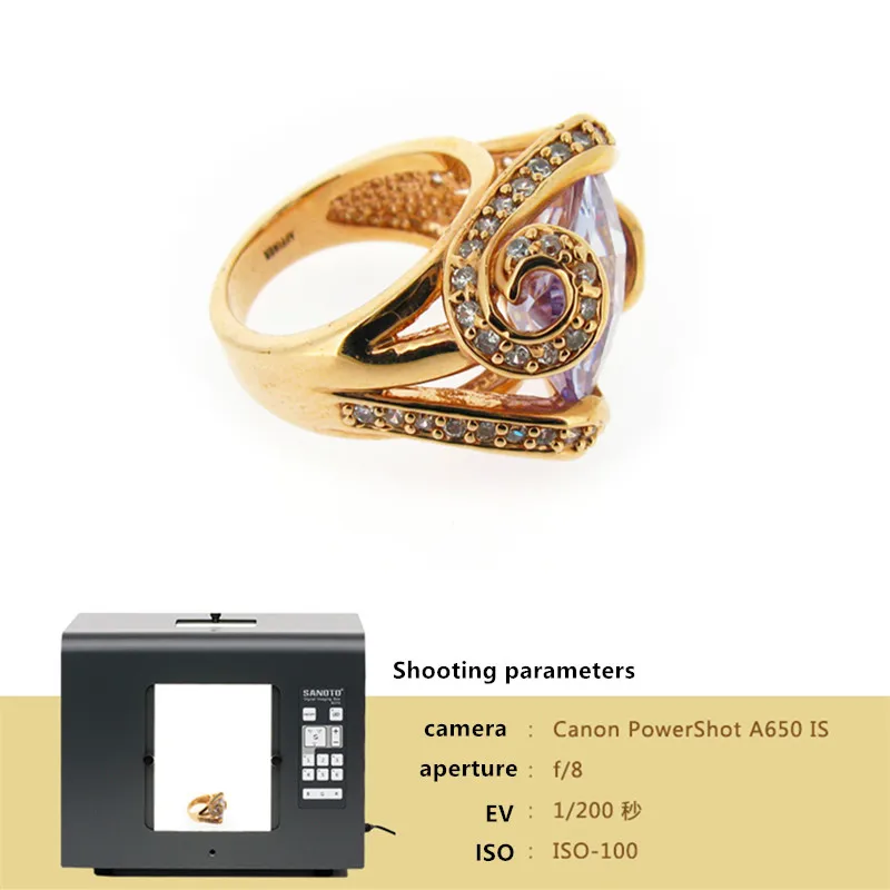 SANOTO Photography Studio Photo Light Box Jewelry Foto LED Dimmable Softbox Tabletop Shooting Tent Lightbox B350 - Image 6
