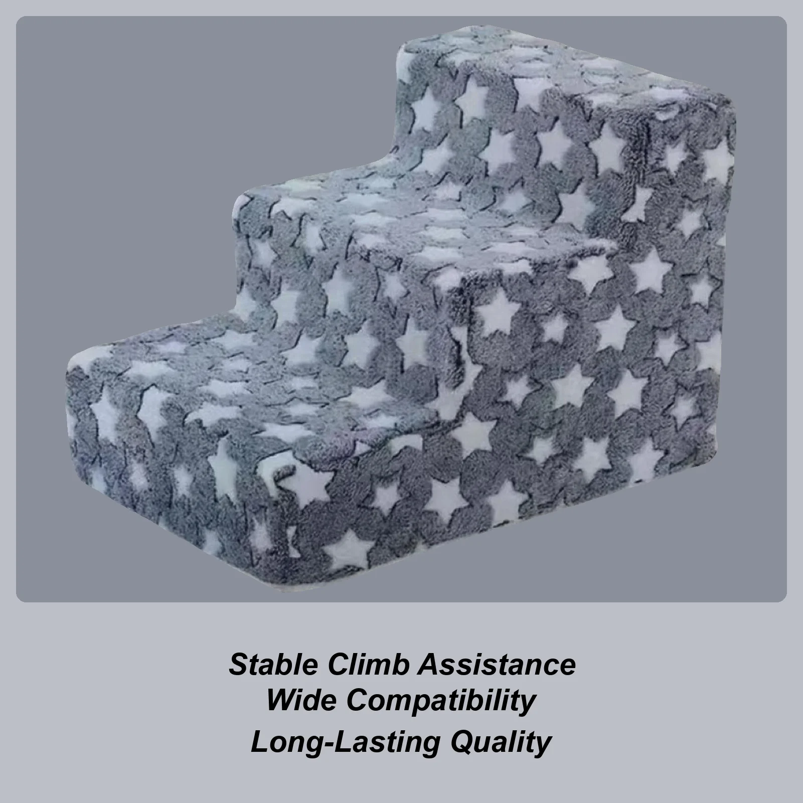 

Dog Stairs 3 Steps Non-Slip Cat Stairs Ramp For Couch Removable Non-Slip Climbing Pet Ramp Washable Cat Ladder For Chair Sofa
