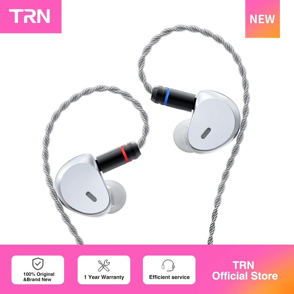 TRN Caravel Headphones 1DD+1Planar Hybrid Driver In-Ear Earphone Professional Hi-Fi tuning Monitor Headset with Detachable — product photo 1 of 1