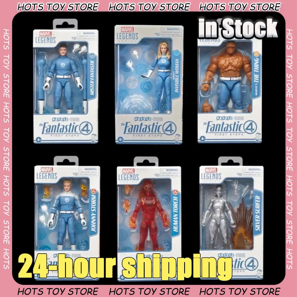 

NEW Marvel Legend 2025 Fantastic 4 Series 6-Inch Mobile Puppet Figurine Johnny Storm Anime Model Garage Kit Collection Gift Toys