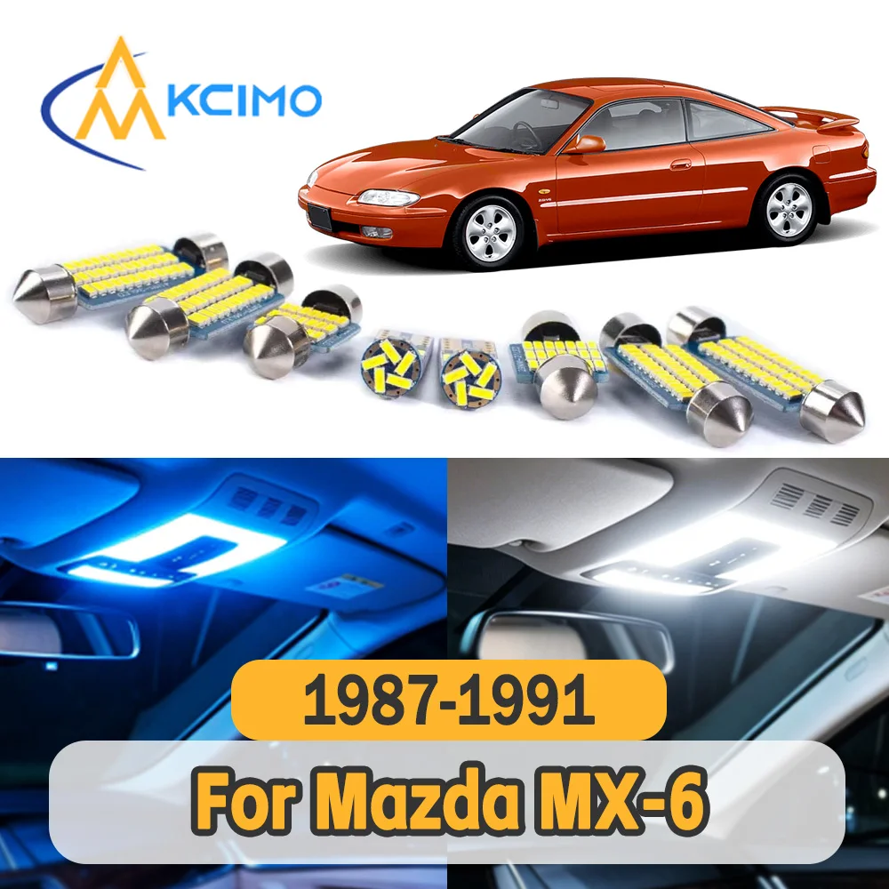 

Long Service Life Car Indoor Lamp Bulbs Stable Illumination Power Saving LED Light Replacement for Mazda MX-6 1987-1991