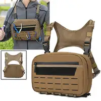 Chaleco táctico bolsa de pecho para hombres Molle deportes senderismo mochila escalada al aire libre correr Camping riñoneras bolsa de aparejo de pesca grande
