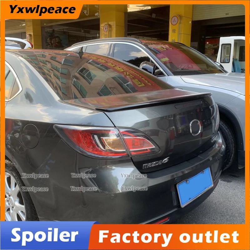 

For Mazda 6 2009 2010 2011 2012 2013 2014 ABS Plastic Unpainted Color Rear Trunk Spoiler Trunk Wing Car Accessories