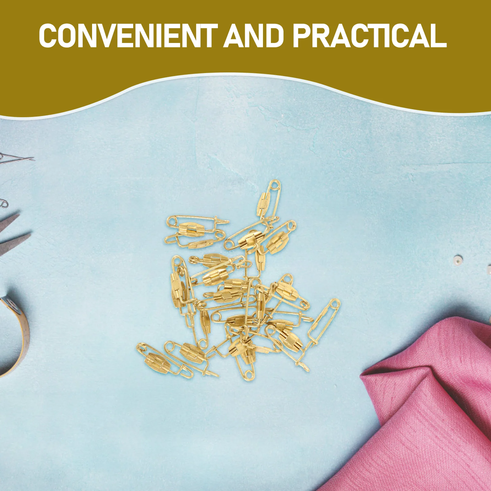 

50pcs P-shaped for Pin Crafting Badge Safety Pins Badge P-Shaped Safety Pin For Crafting Pins Durable Reliable