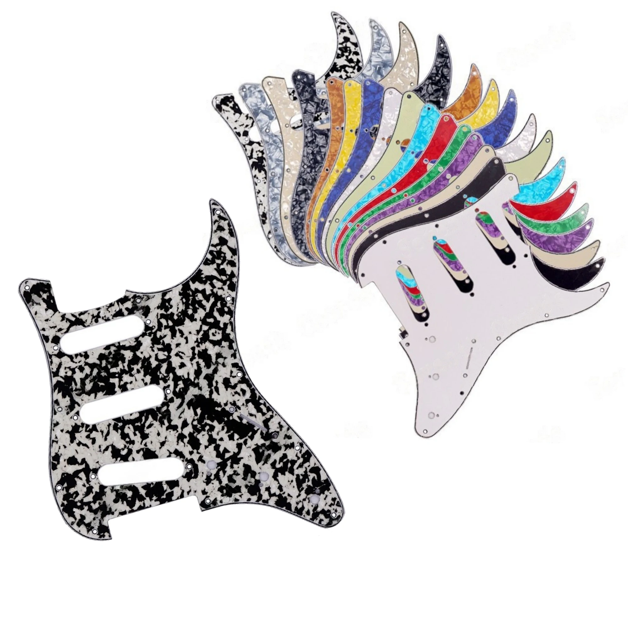 متعدد الألوان 11 حفرة Ssh الغيتار Pickguard لوحة الصفر ل St Sq القيثارات الكهربائية البلاستيكية السليلويد نماذج القياسية استبدال مثالي #5