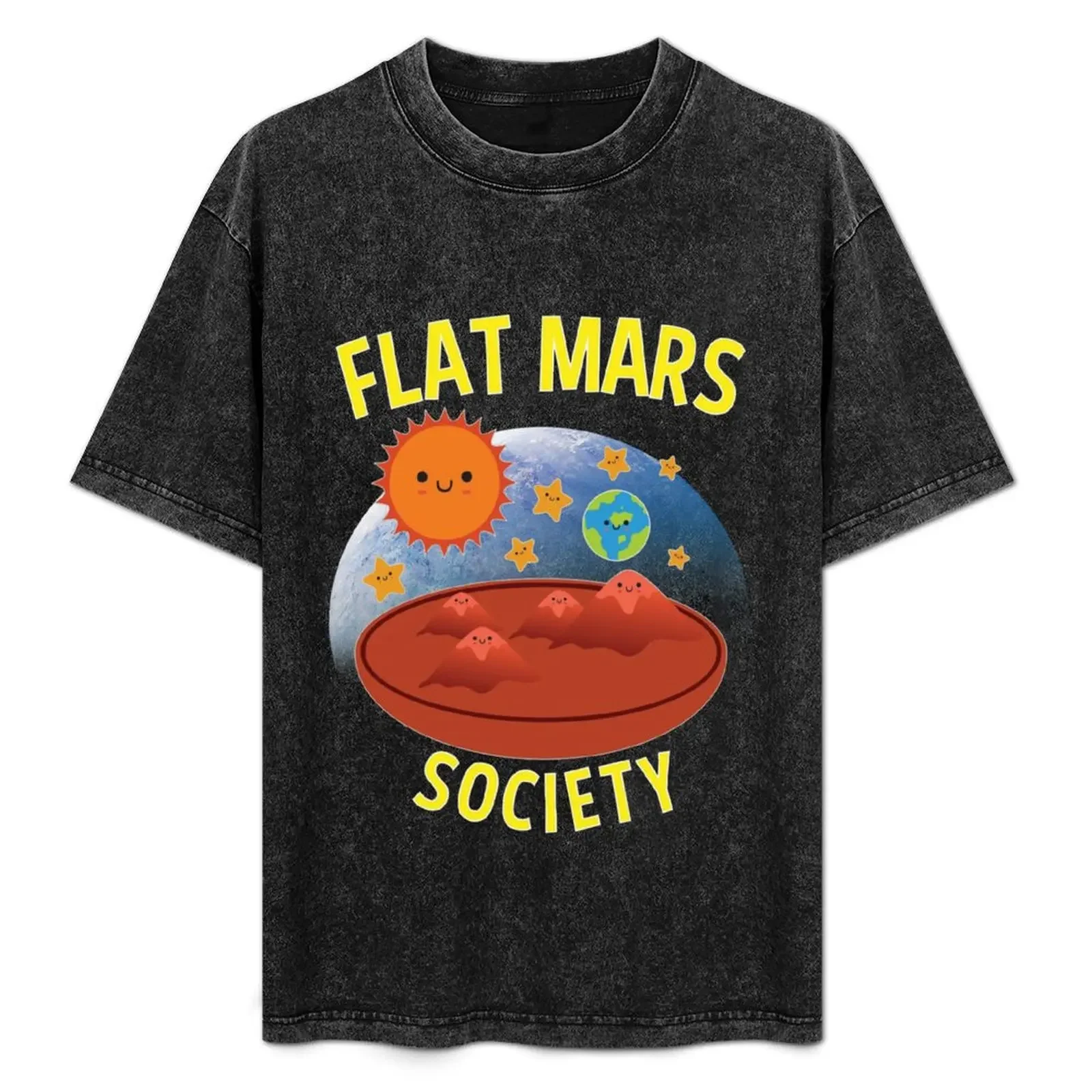 

flat mars society T-Shirt rapper graphic tees vintage clothes luxury t-shirt black t-shirts for men