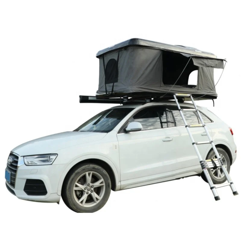 Outdoor camping tent high quality folding roof top tent  with ladder car top tent