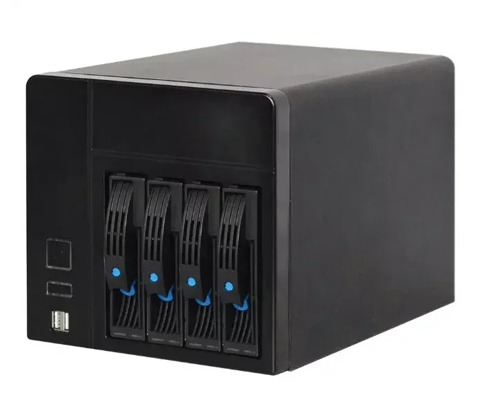 high quality 4 bays MINI-ITX NAS storage server chassis home ues data storage server case diy desktop pc enclosure