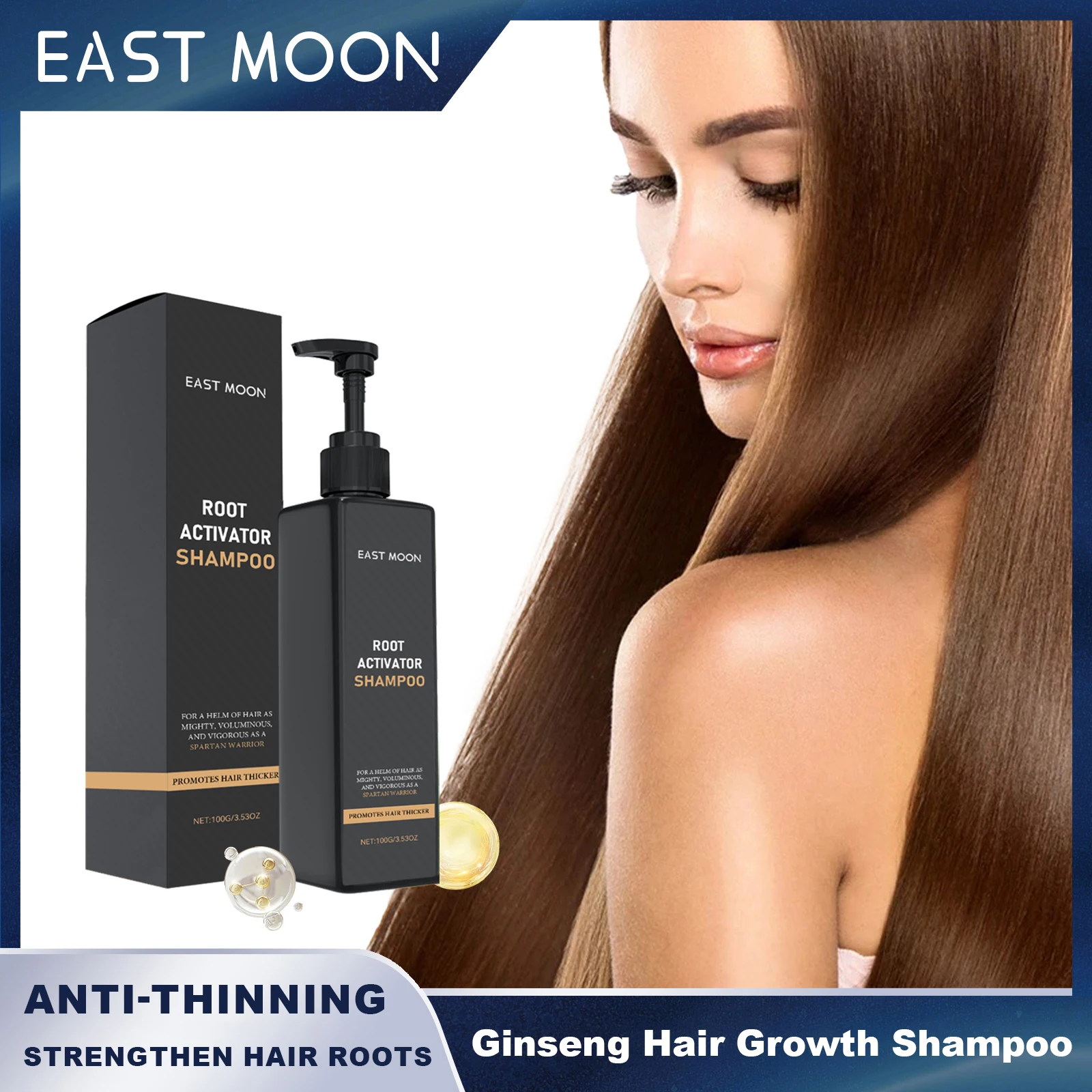 

Шампунь-активатор корня Восточной Луны, способствующий росту, укрепление корней волос, восстановление поврежденных, против истончения, увлажнение, утолщение