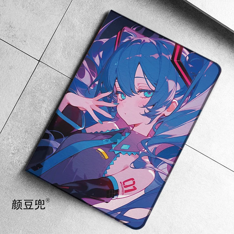 Imagem -02 - Capa Anime Miku Hatsune para Samsung Galaxy Tab a7 Lite 8.7 s9 Plus Capa Tri-fold s6 Lite Tab s8 Plus 2023