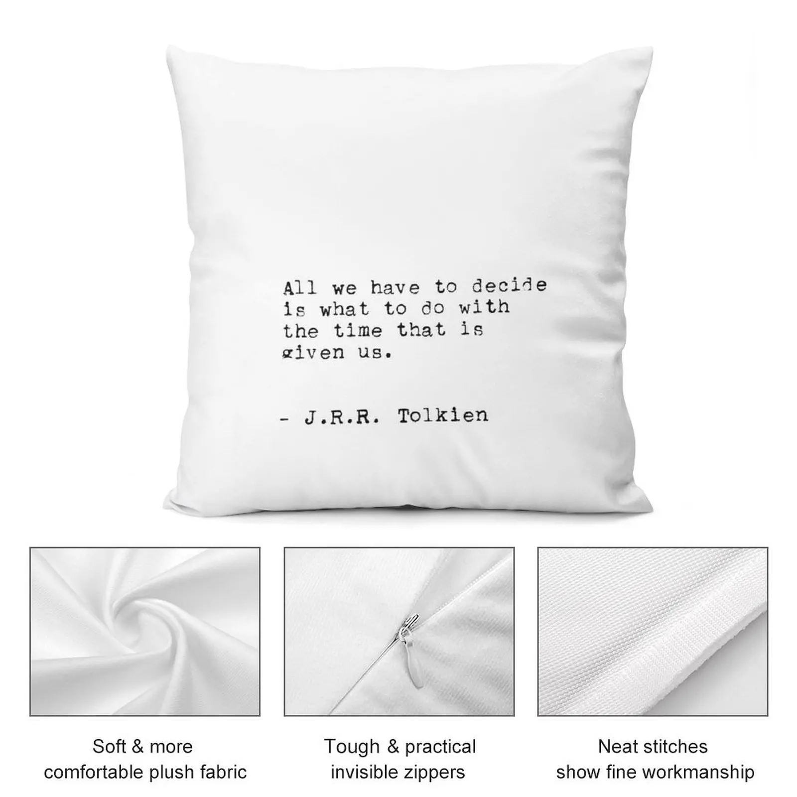 Quote Me on It: Time Well Spent Throw Pillow Pillowcases For Pillows Throw Pillow pillow