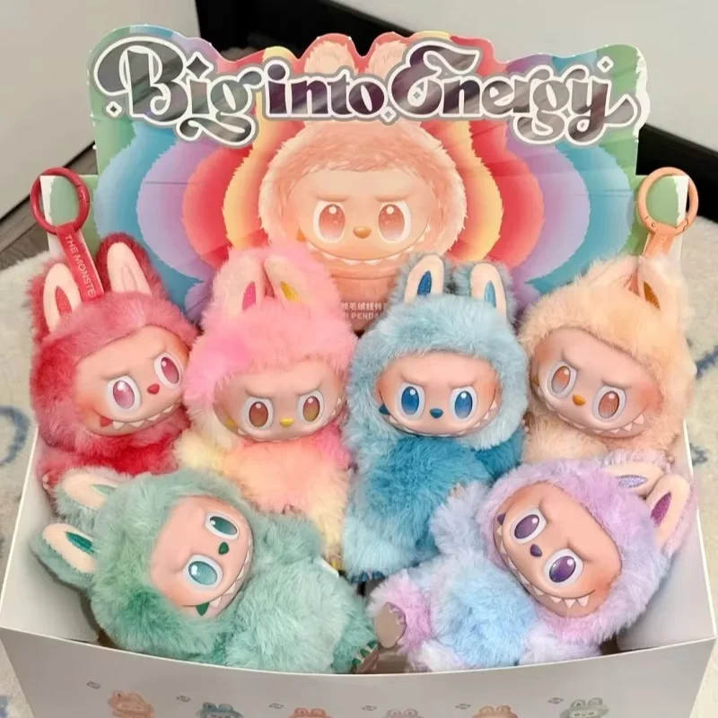 

Горячая POPMART Labubu V3 The Monsters Big Into Energy Series Виниловая подвеска Слепые коробки Kawaii Фигурка Лицо Кукла Брелок Рождественские подарки