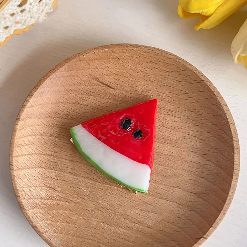 

Personality Cherry Simulation Fruit Hairpin Peach Lemon Cute Hair Clip Women Hair Accessories Fake Food Daily