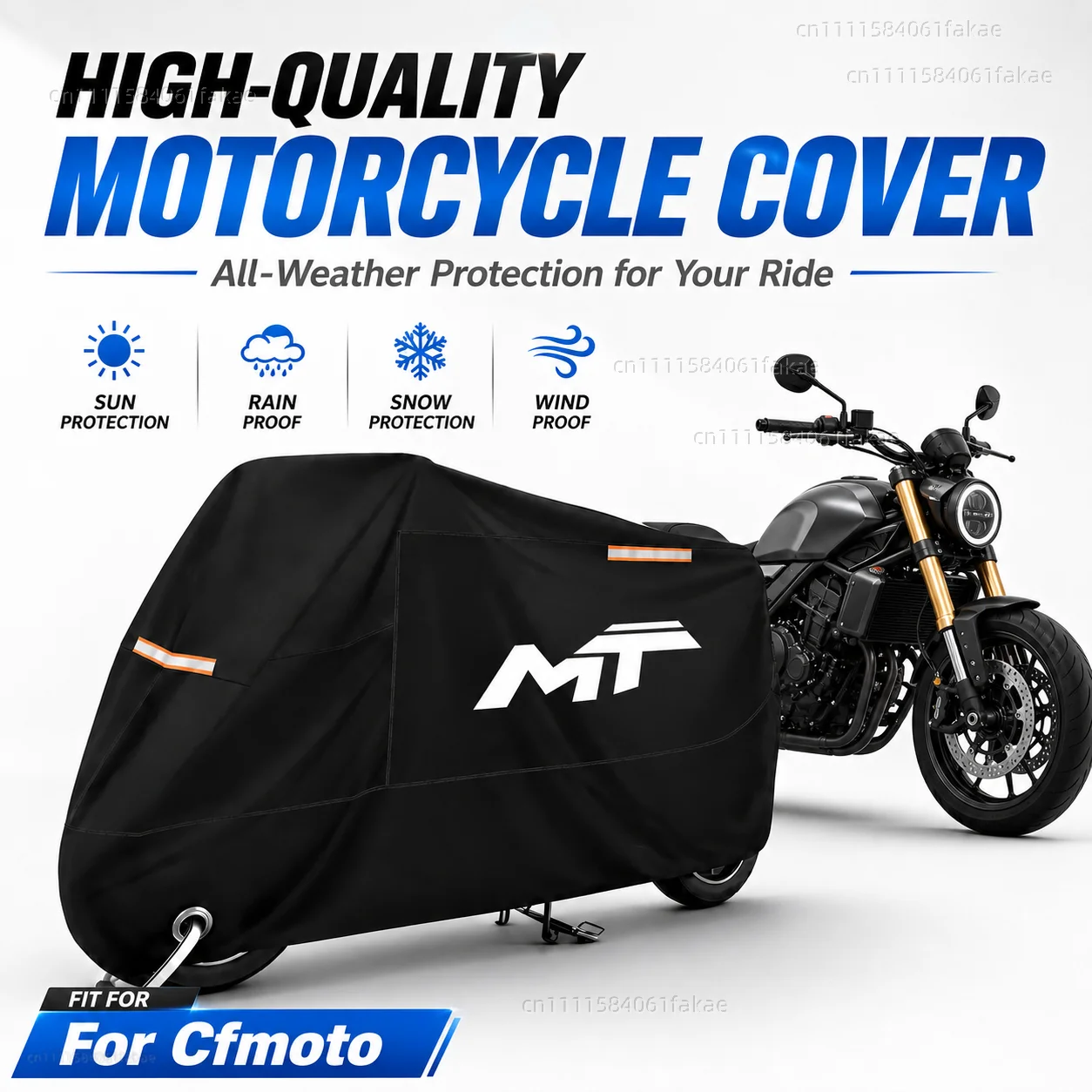 Motorcycle Cover Waterproof Outdoor All Season Dustproof UV Protective Moto Scooter Rain Cover For Cfmoto Cf moto 450Mt 650Mt