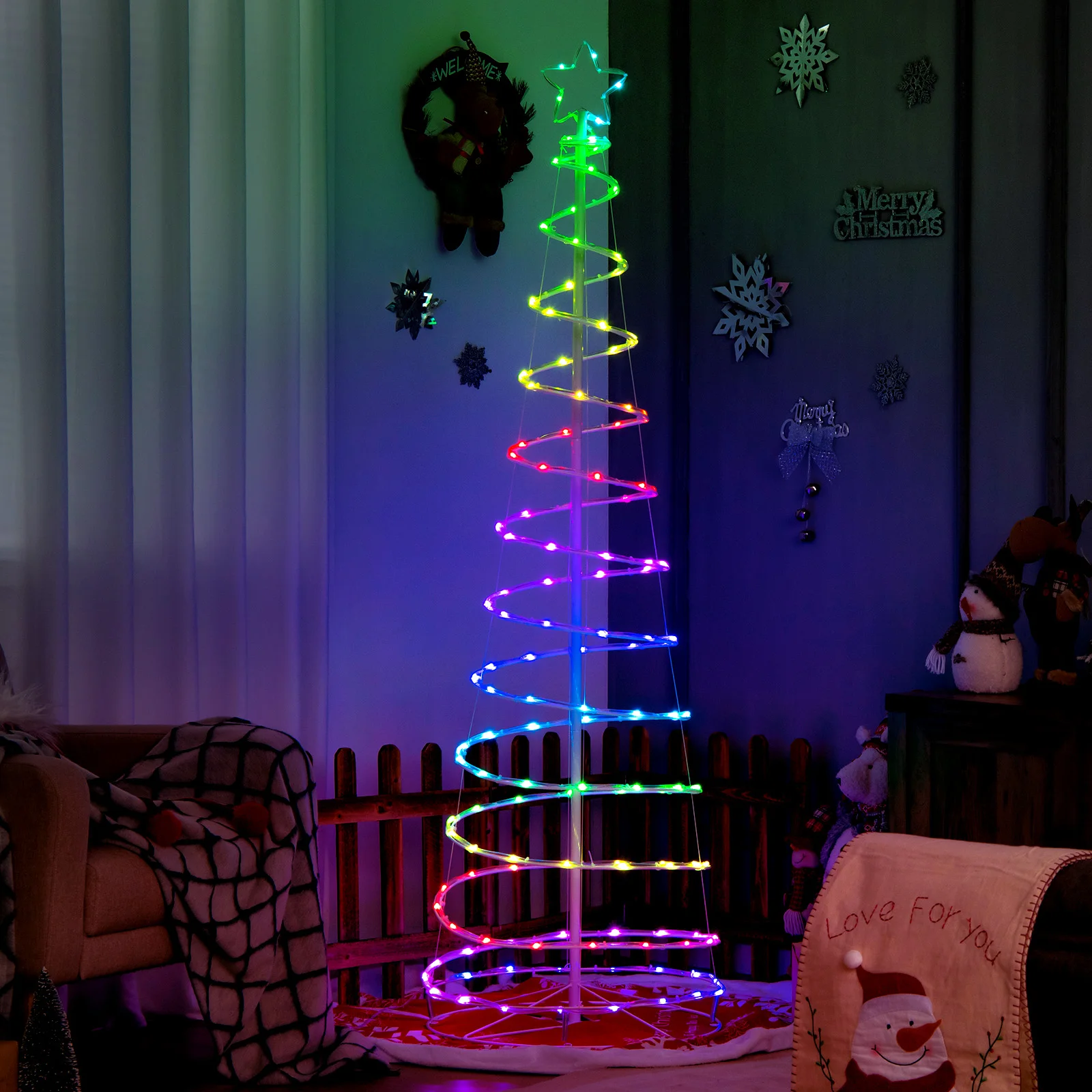 6 футов светящаяся спиральная – обзор и цена Outdoor Lighting Tree