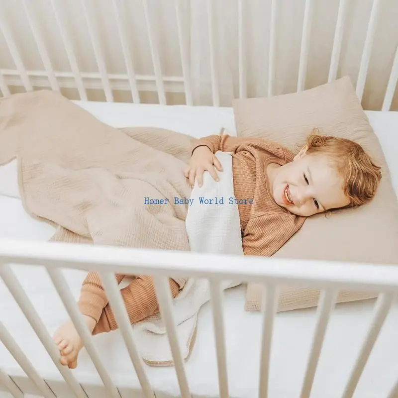 B2QD 2개/대 봉투 스타일 유아 베개 커버 코튼 통기성 아기 베개 커버