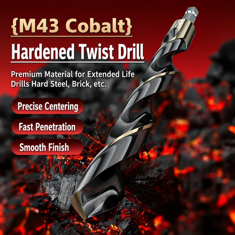 Cobalt Hex Shank Twist Drill Bit Set for Wood Metal Stainless Steel Hole Cutter HSS Core Drilling Tools 1.5mm to 8.5mm