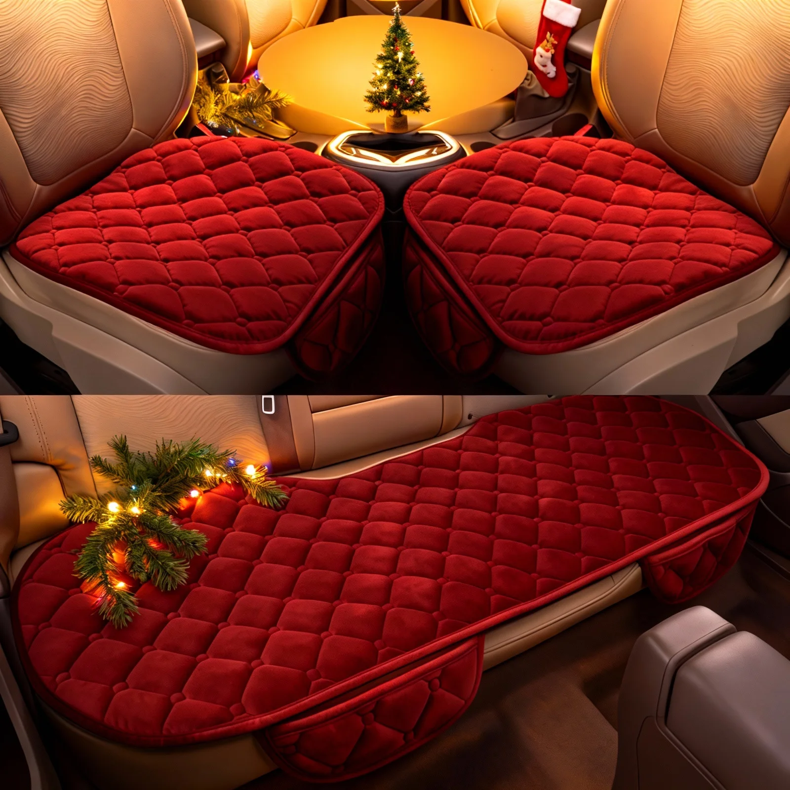 Car Seat Covers, Universal Fit for Sedans, Hatchbacks, and Suvs, Interior Accessories (2 Front Seats + 1 Rear Seat)