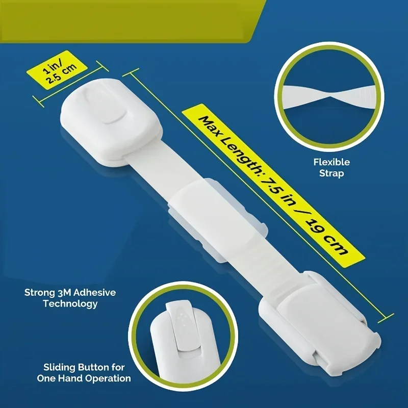 가정 보안 보호 플라스틱 사물함 버클 어린이 안전 서랍 잠금 장치, 끼임 방지 손 캐비닛 서랍 잠금 장치, 5 개, 10 개