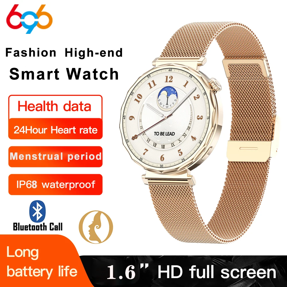 

Blue Tooth Call Smart Watch Lady Sports Fitness Heart Rate Blood Oxygen Health Smartwatch Waterpoof Multiple Reminder Bracelet