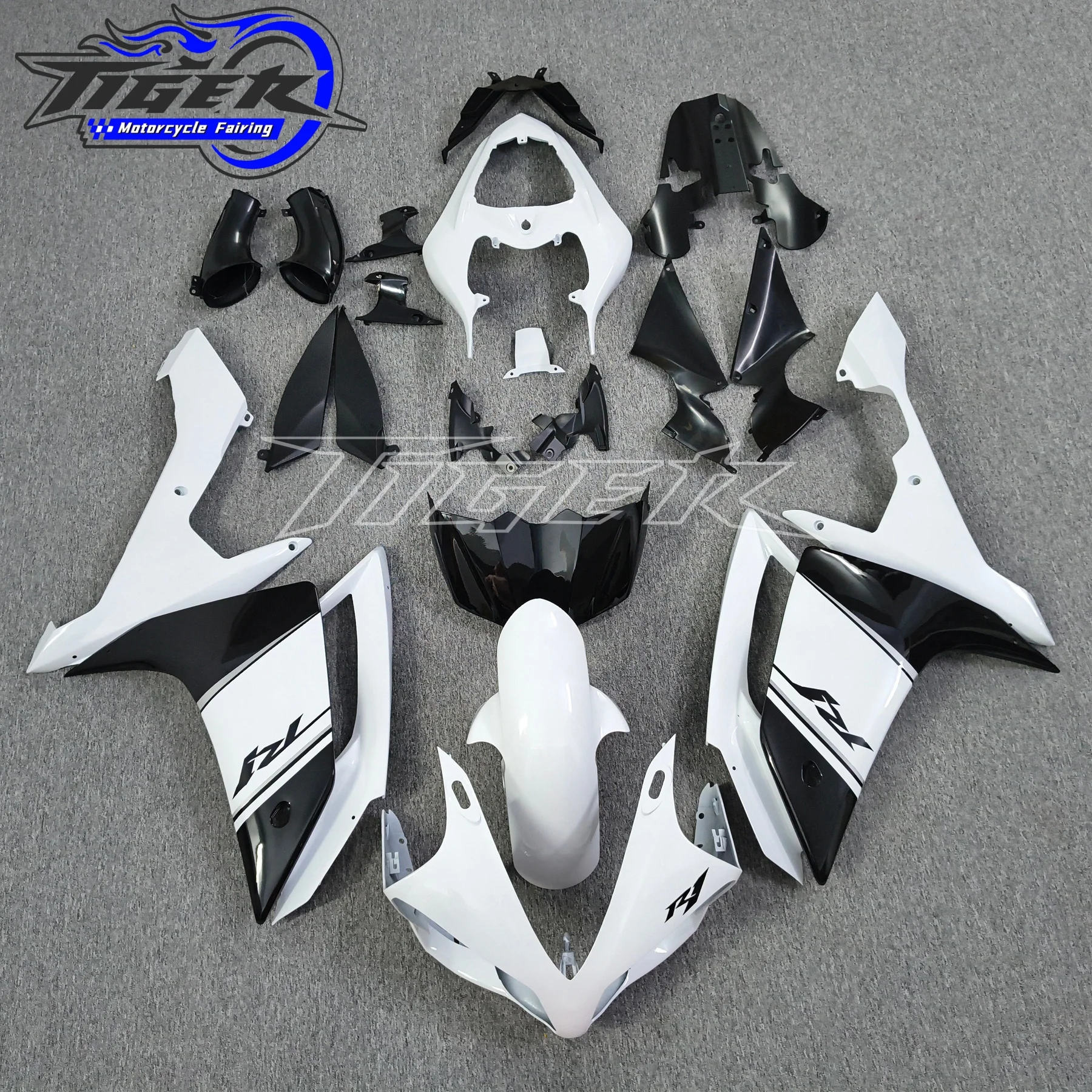 4Gifts New ABS Motorcycle Fairings Kit Fit For YAMAHA R1 2007 2008 07 08 Bodywork Set Custom Black Glossy
