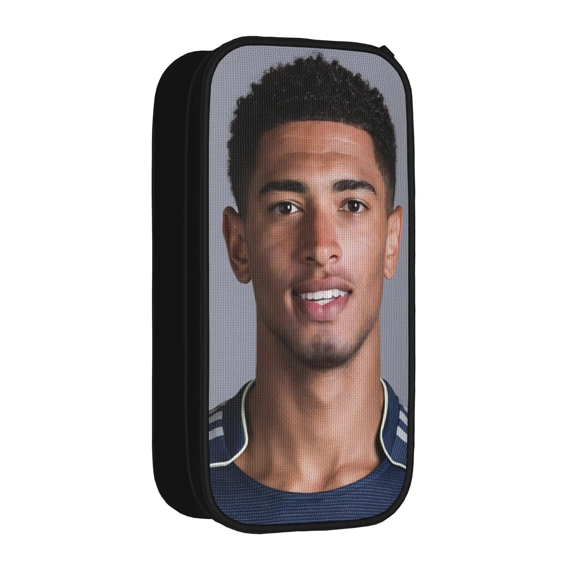 Large Capacity Pencil Case  J-Jude B-Bellinghams School Supplies Football Double Layer Pencilcase Girl Make Up Bag Birthday Gift